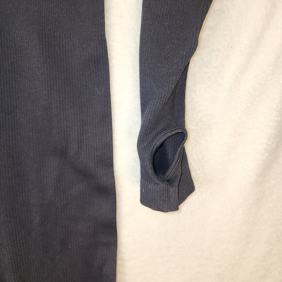 Women Long Sleeve Yoga Jumpsuits Workout Ribbed Bodysuits Pants Sexy One Piece - Picture 6 of 9